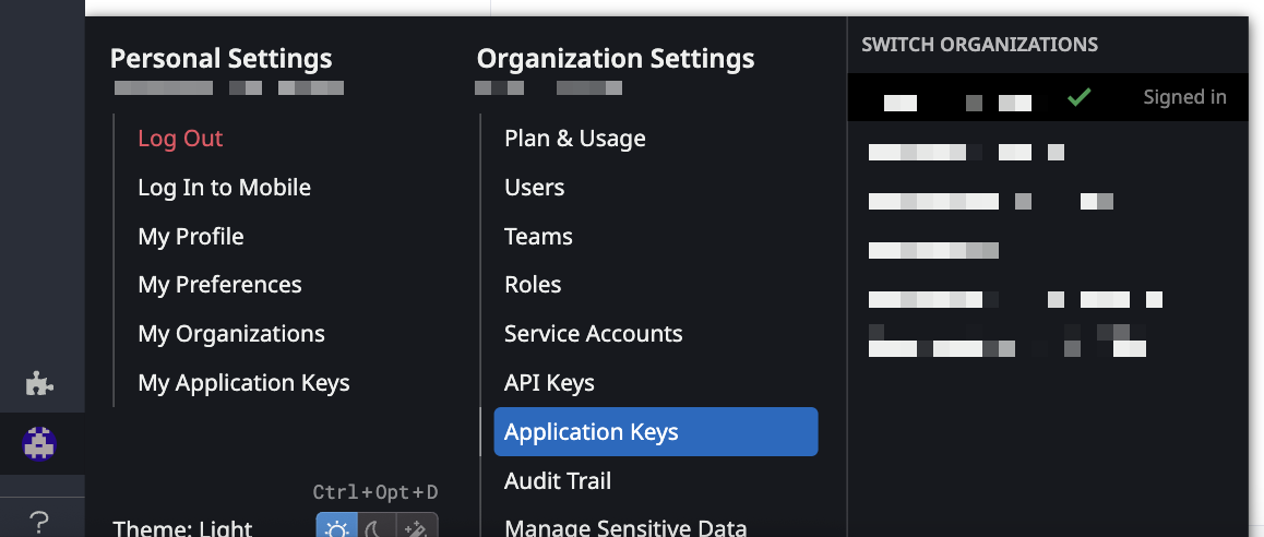 API and Application Keys
