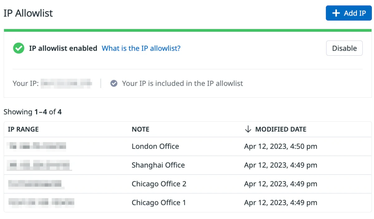 Go2cloud Allow List IP Allowlist