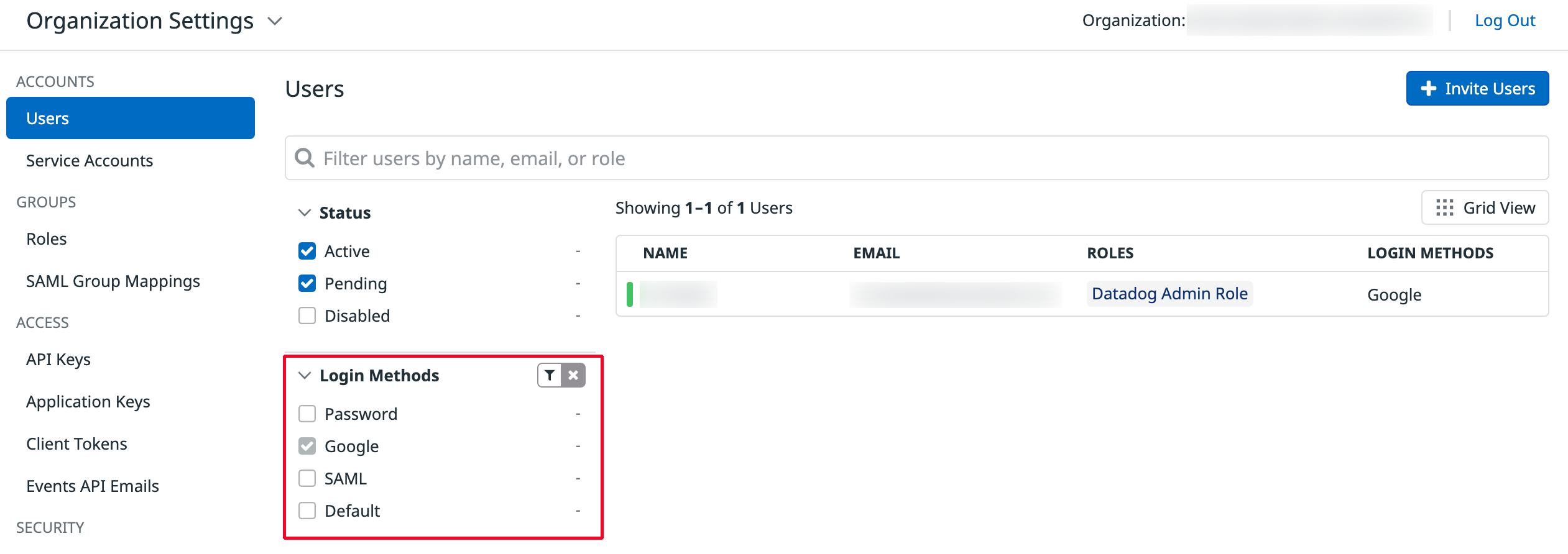 Configuring Login Methods