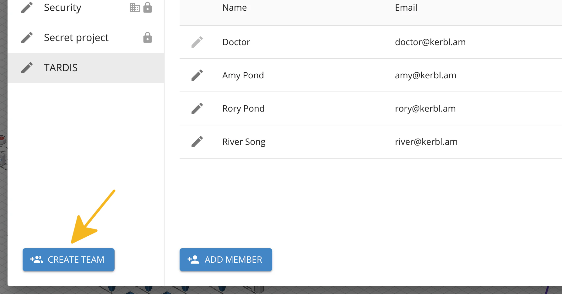 Team Interf Manage Your Team