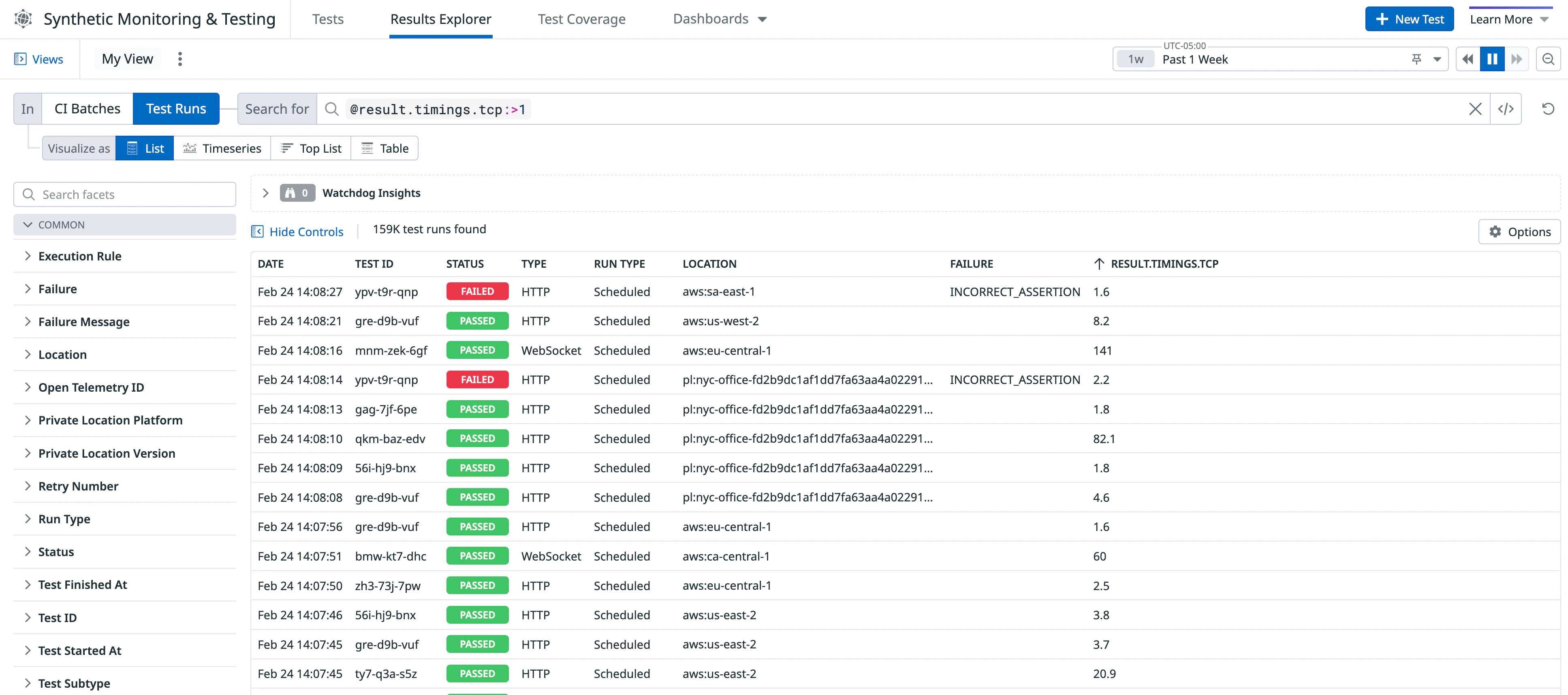 Detectruns Package Search Test Runs