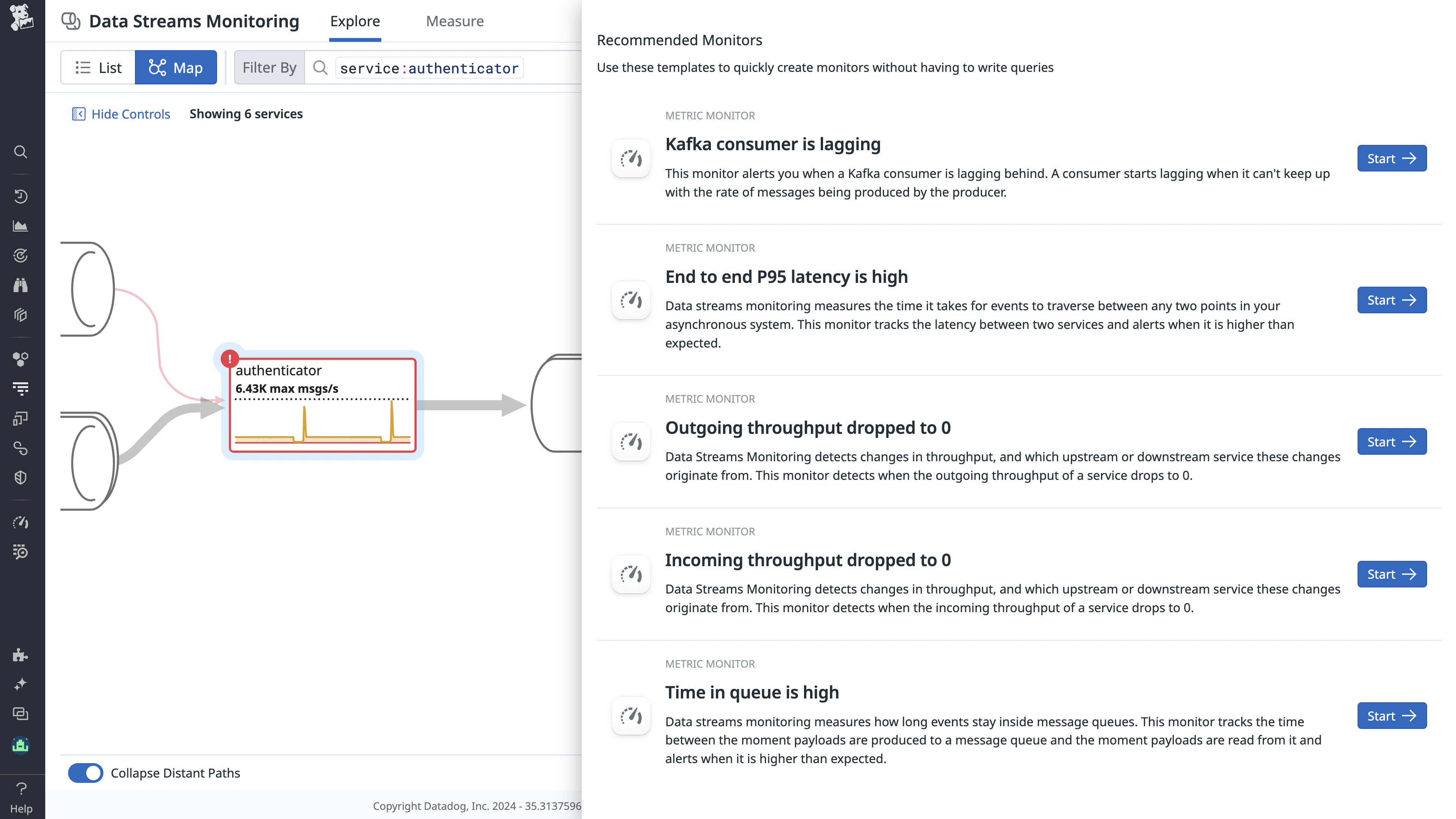 Data Streams Monitoring