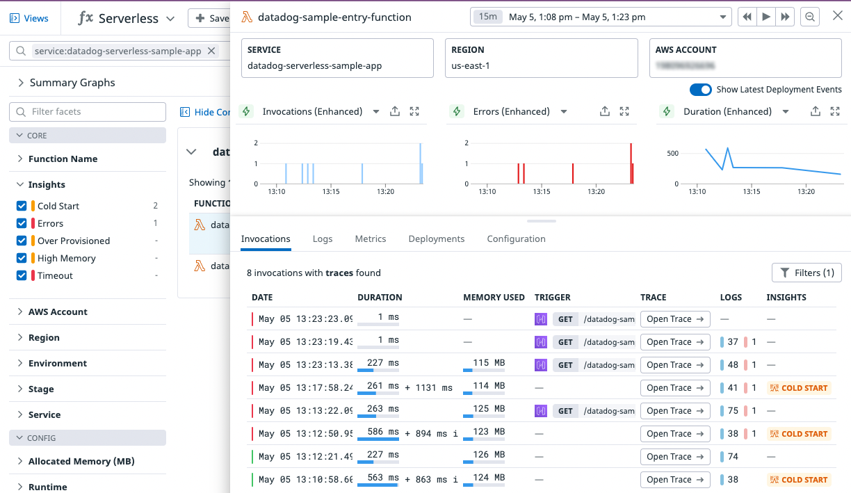 Getting Started With AWS Lambda Serverless Monitoring