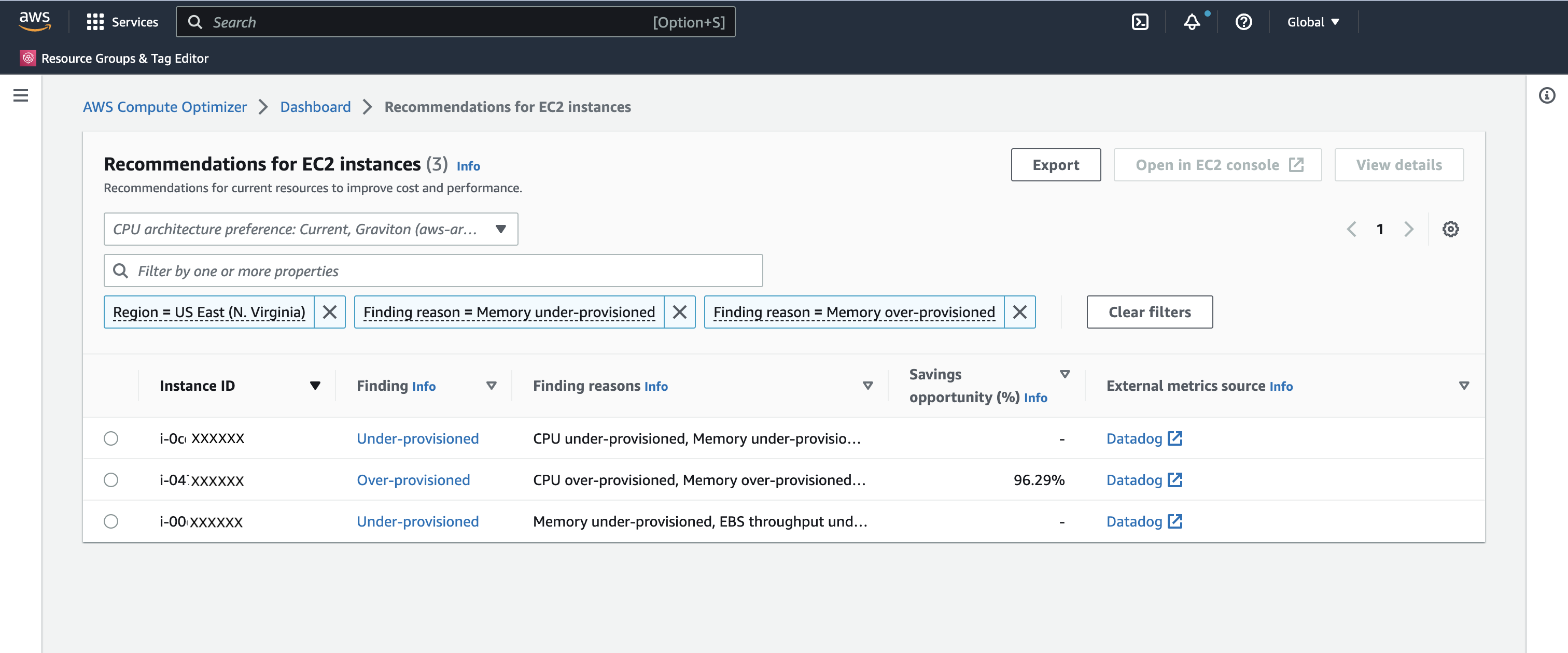 AWS Compute Optimizer