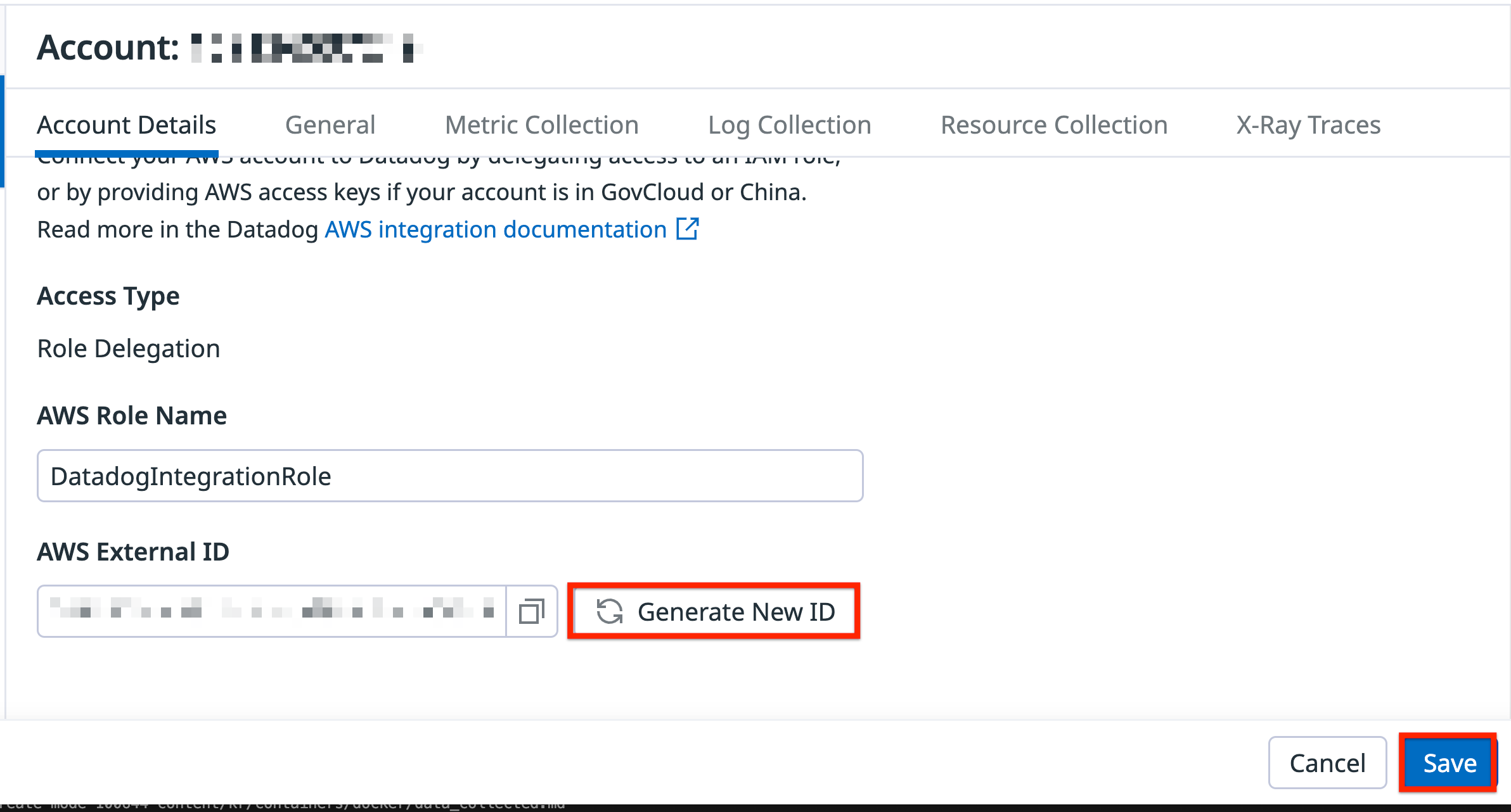 Error Datadog is not authorized to perform stsAssumeRole