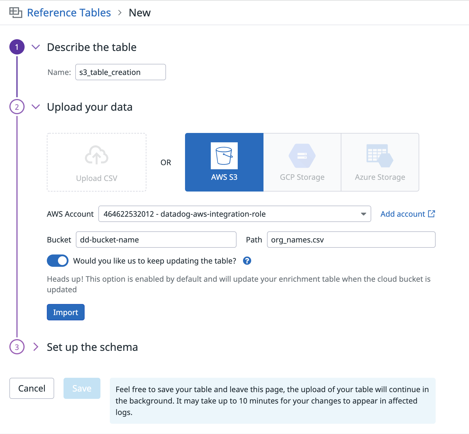 Add Custom Metadata With Reference Tables