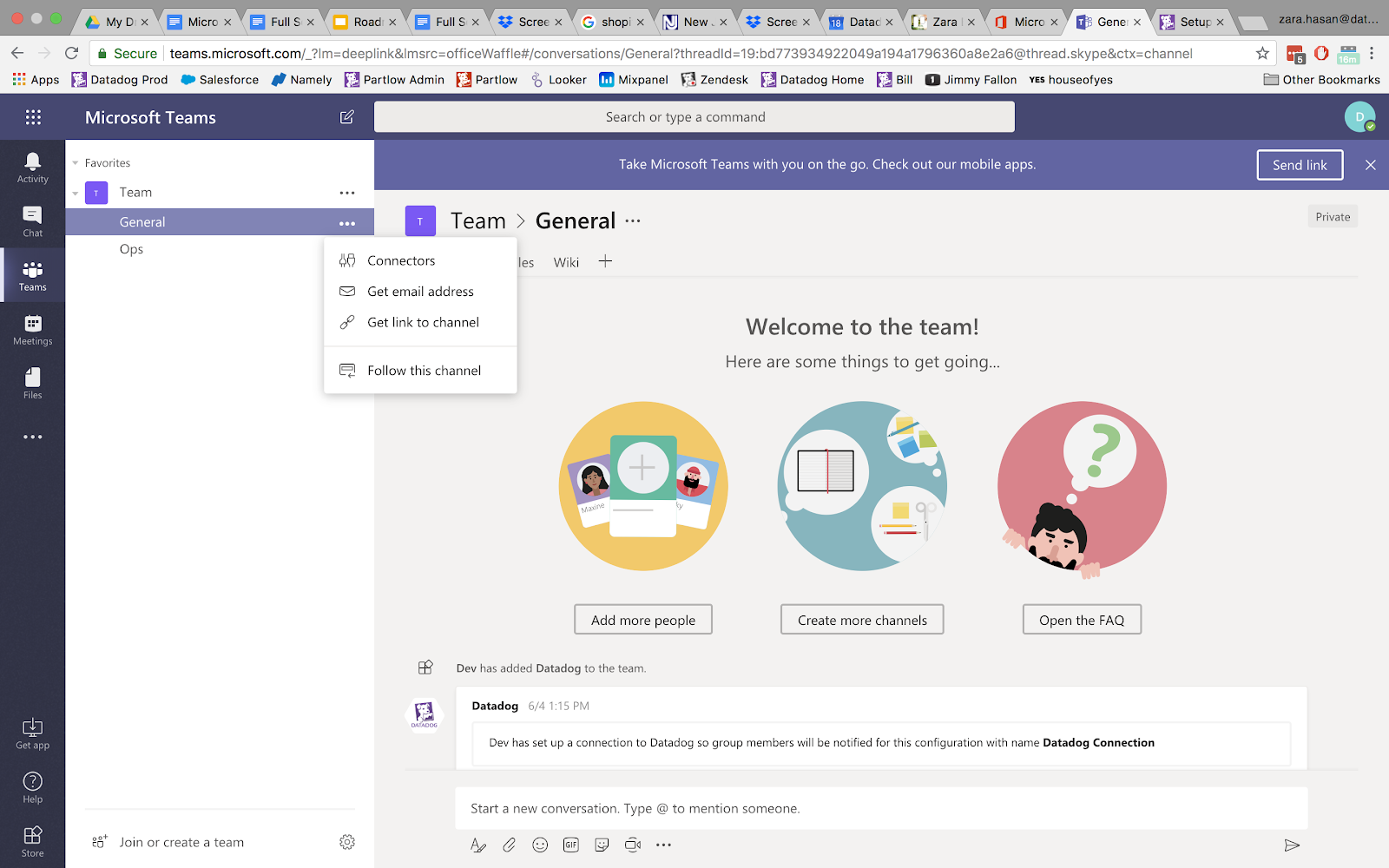 datadog microsoft teams