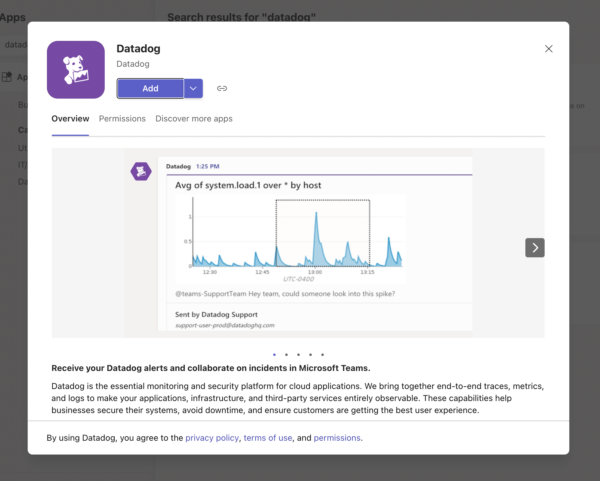 microsoft datadog