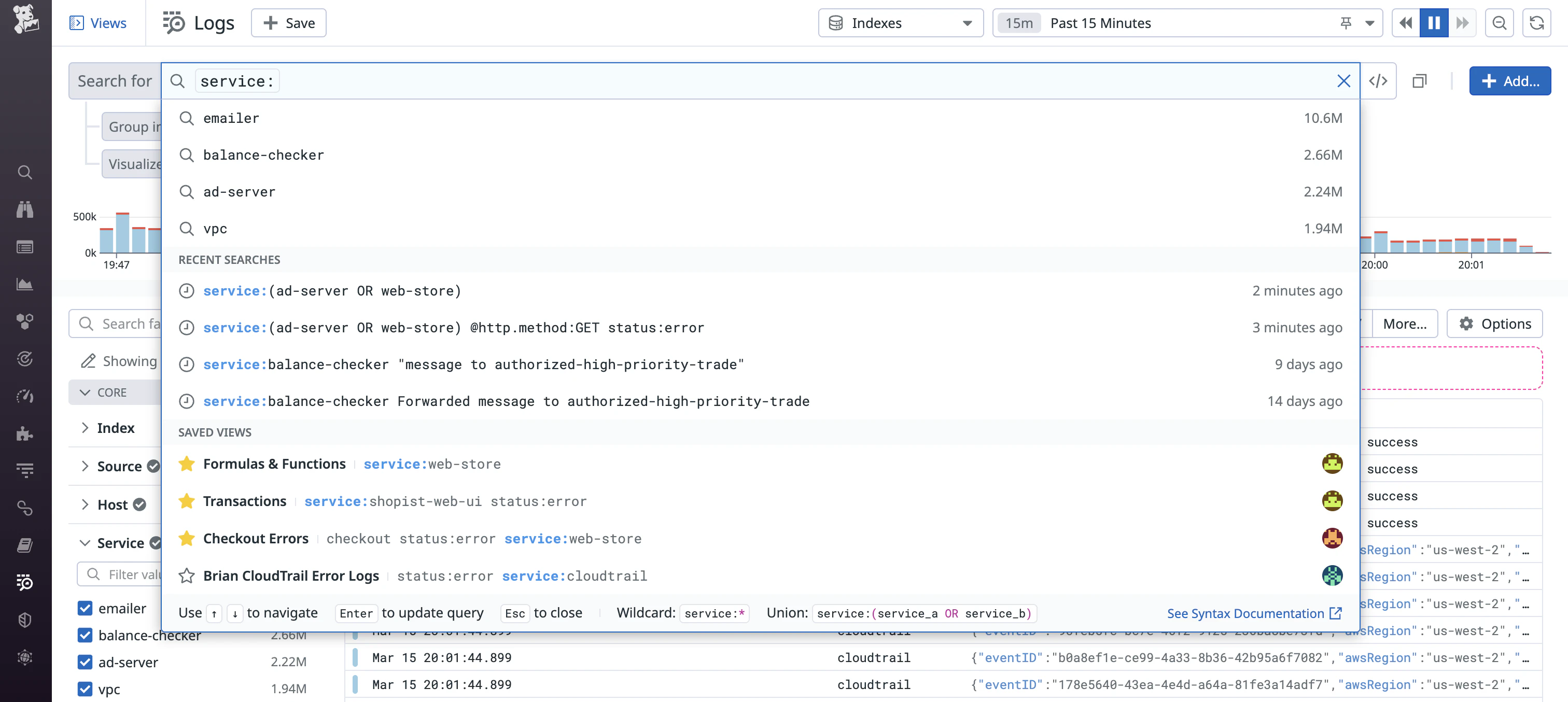 Computer Log Searching Search Logs