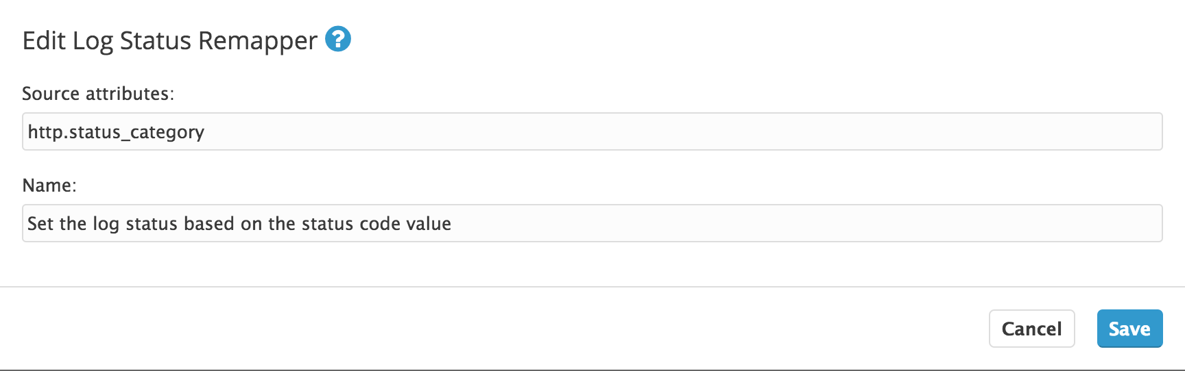 Remap Custom Severity Values to the Official Log Status