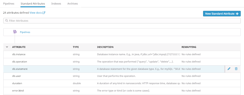 属性とエイリアス設定