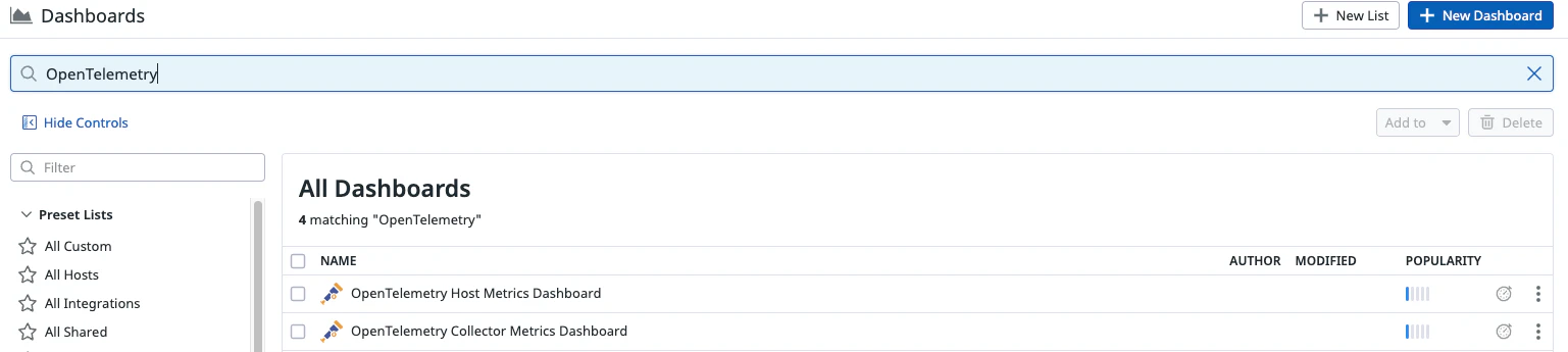 OpenTelemetry Metrics
