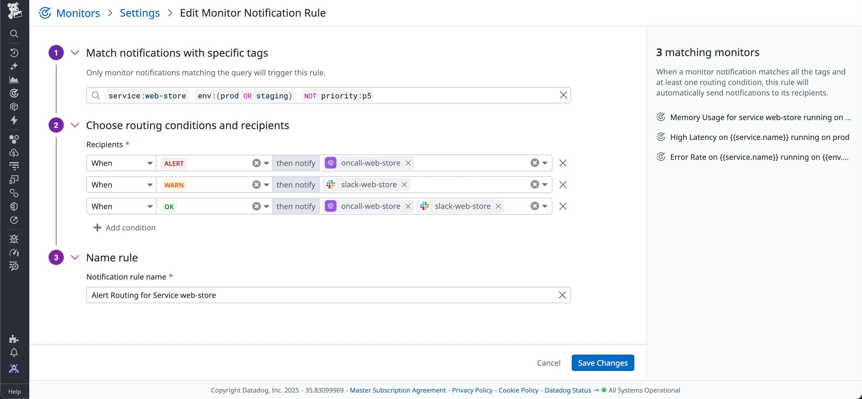 Notification Rules
