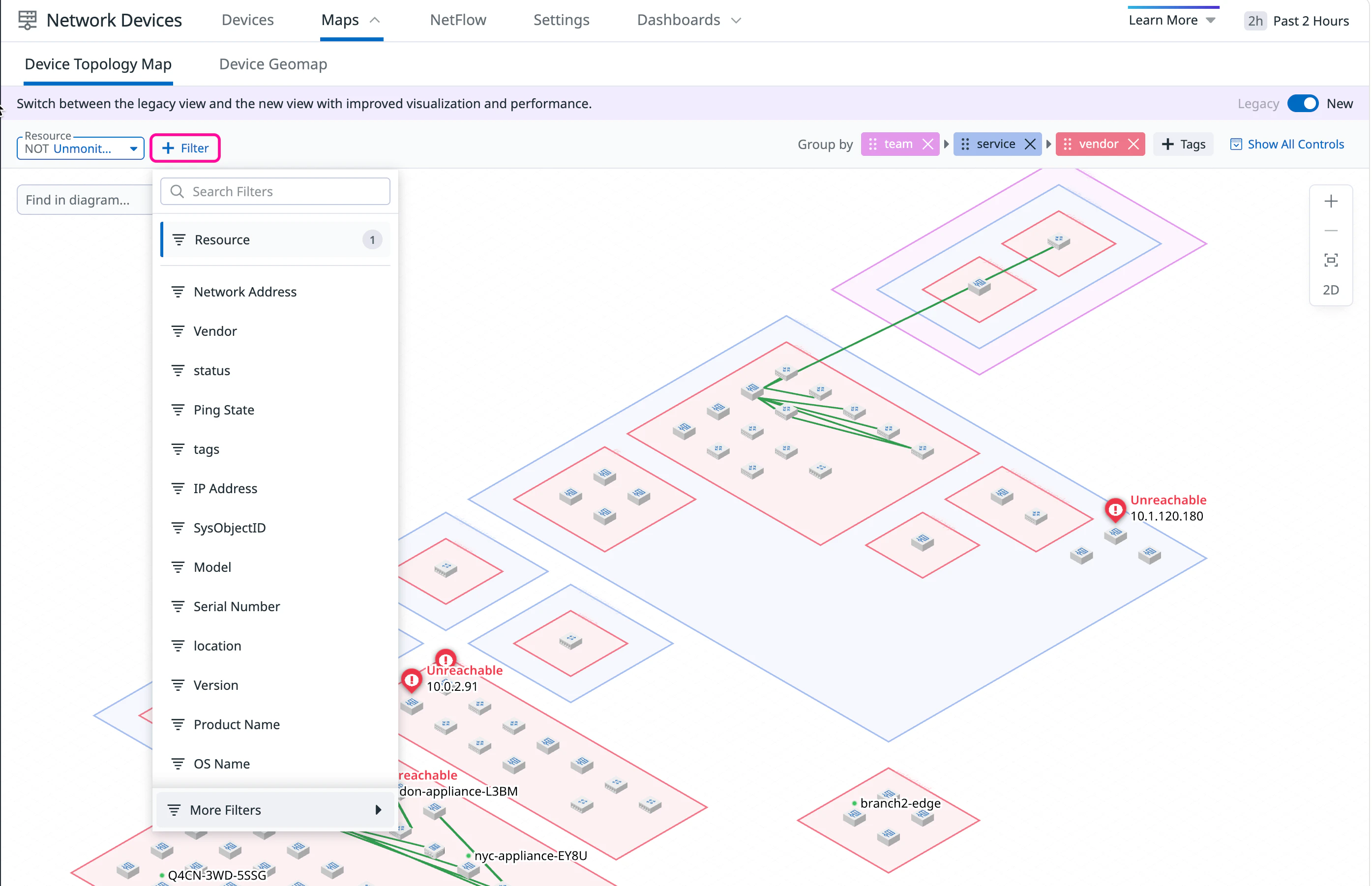 Device Topology Map