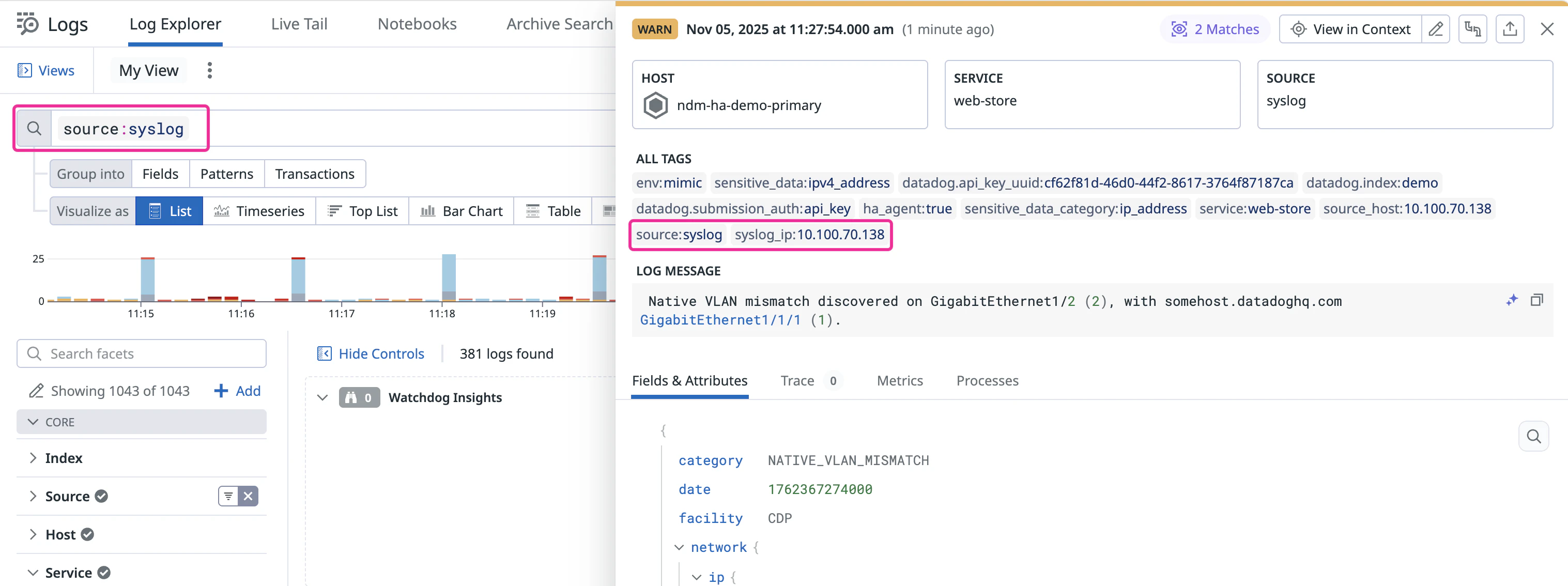 Explorers Log Syslog