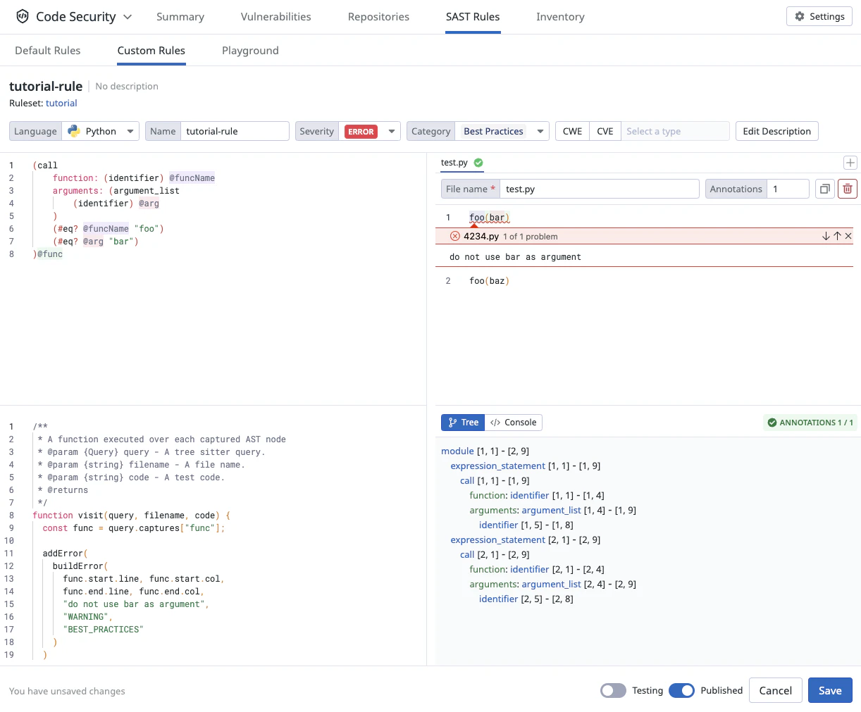 Code Rule Changing Static Code Analysis Custom Rule Creation Tutorial