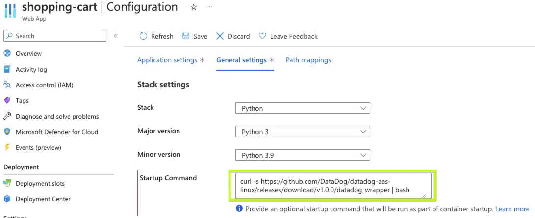 Azure App Service - Linux Code