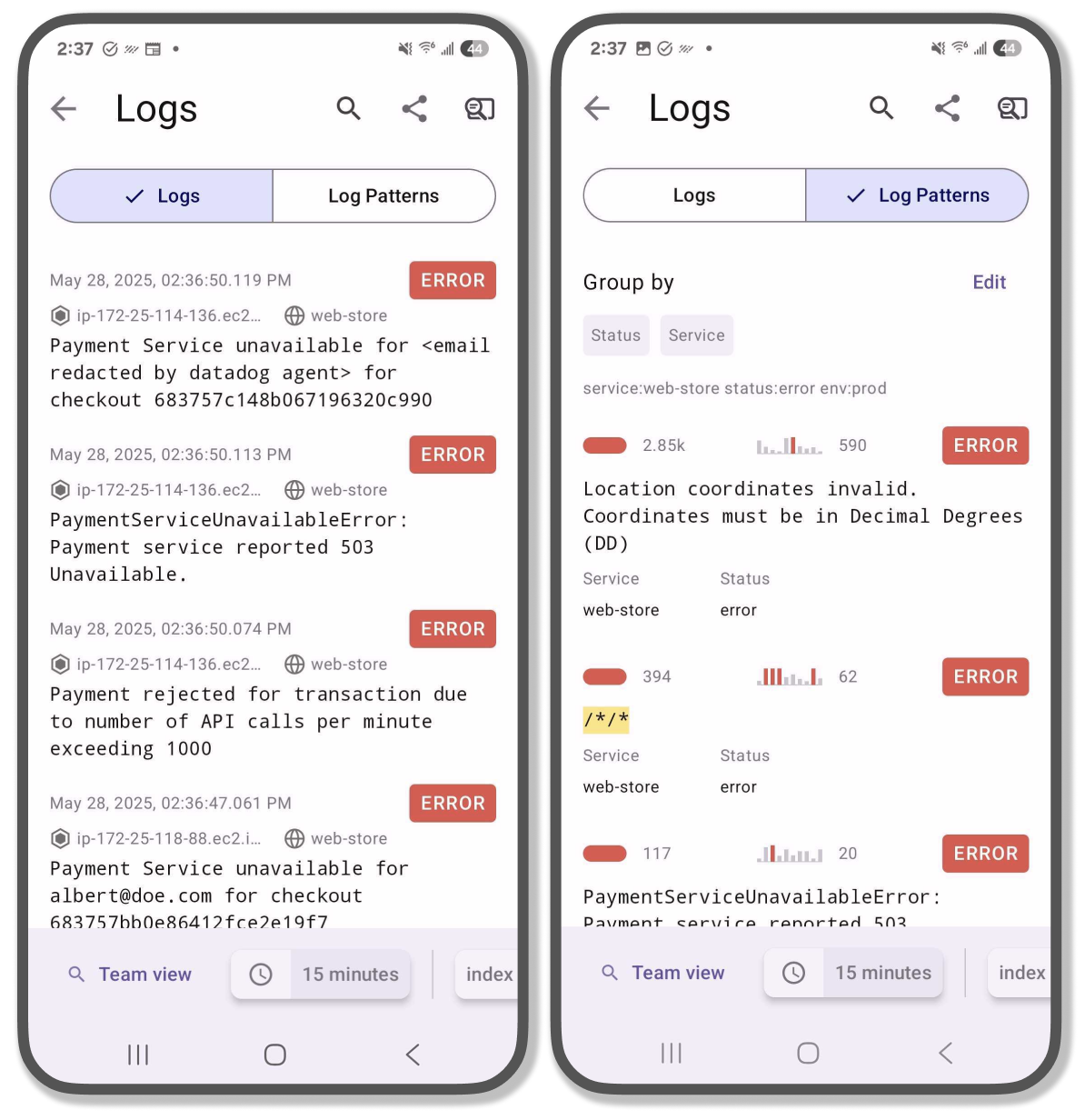 Datadog Mobile App