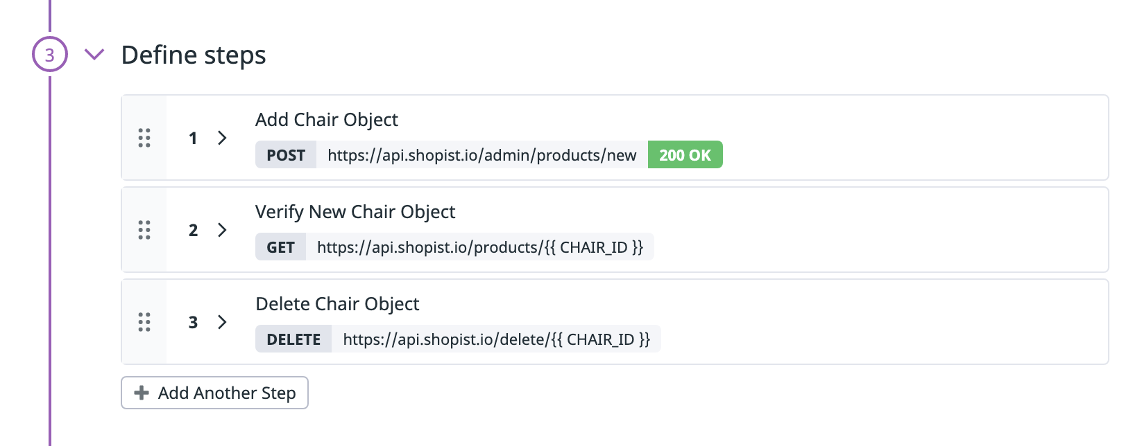 Multistep API Tests
