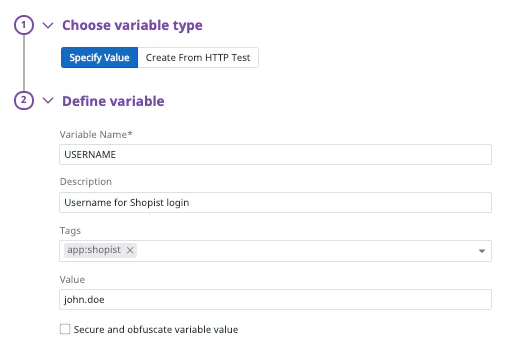 Synthetic モニタリングの設定 Synthetic モニタリングの設定